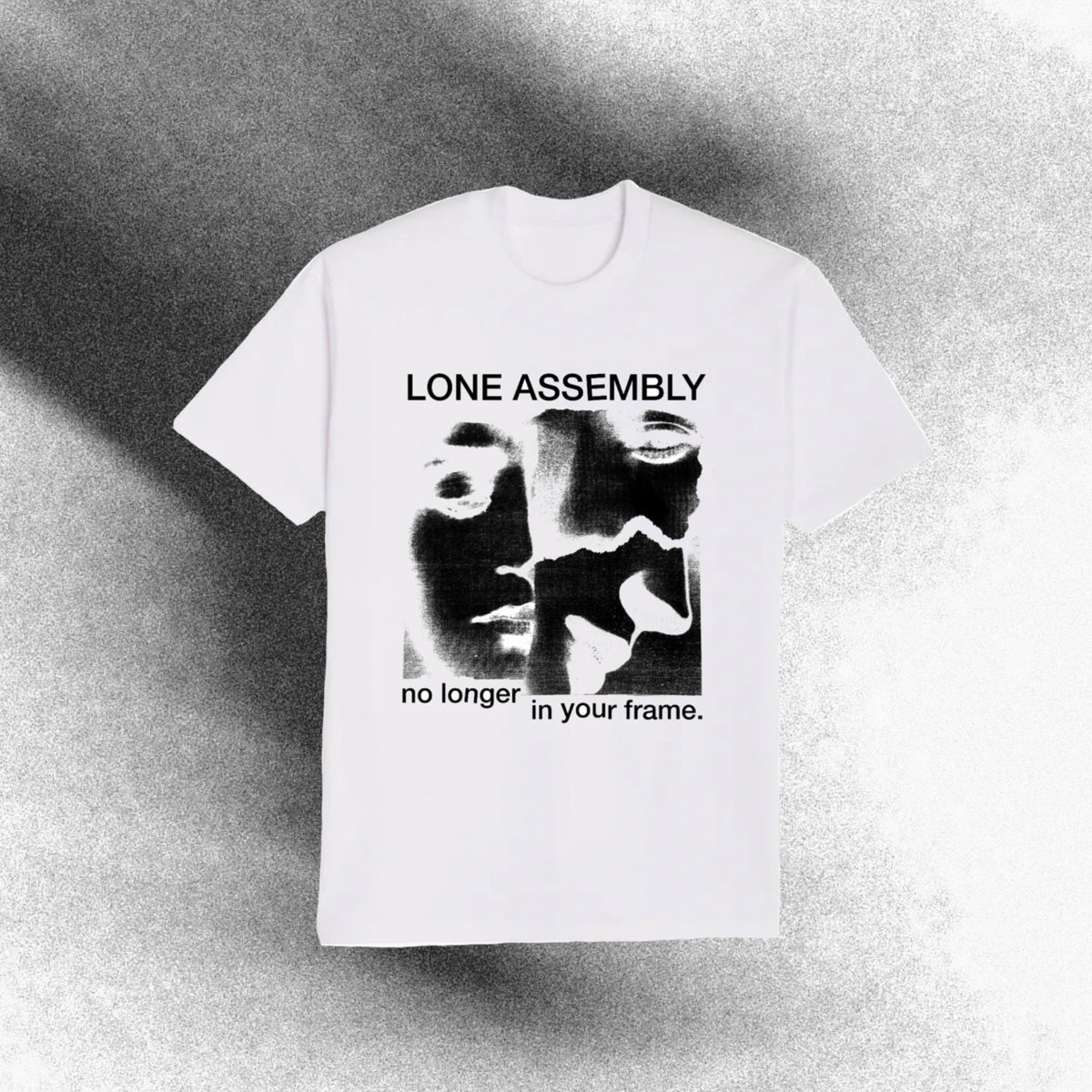 Lone Assembly - White "frame" T-shirt